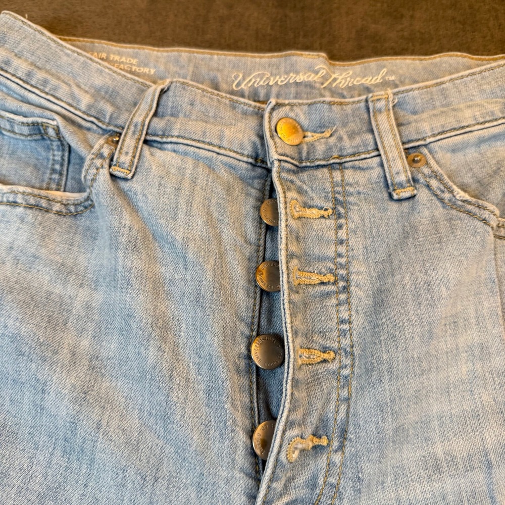Universal Thread High Rise Button Fly Vintage Str… - image 5